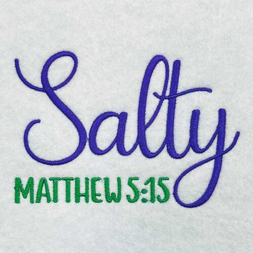 Salty embroidery design