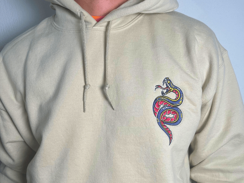 Embroidering Hoodie Sample