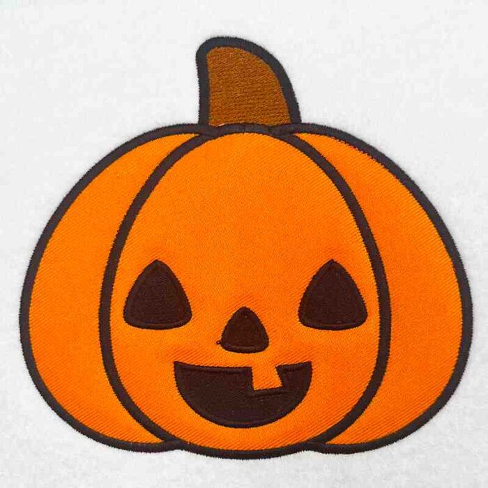 jack o lantern applique embroidery design