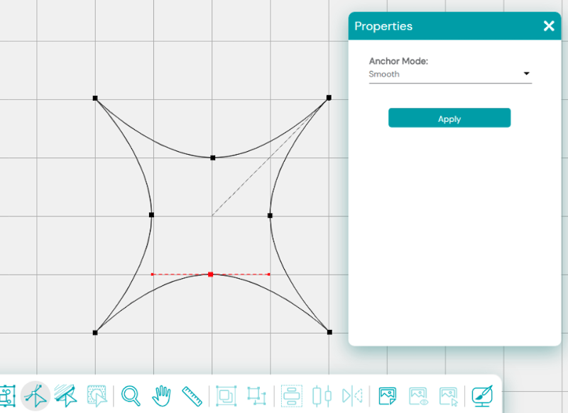 node middle smooth