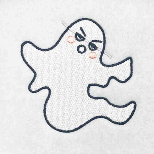 Ghost embroidery design