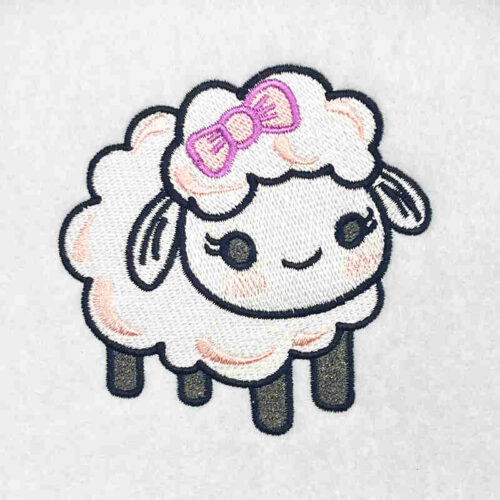 Sheep embroidery design