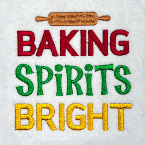 Baking Spirits bright embroidery design