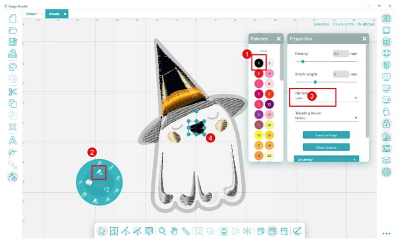 Design Doodler Ghost Feltie 7