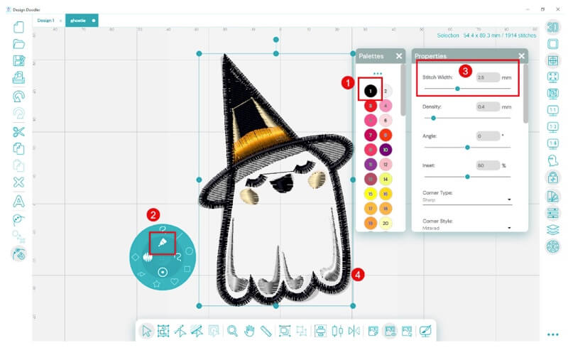 Design Doodler Ghost Feltie 8