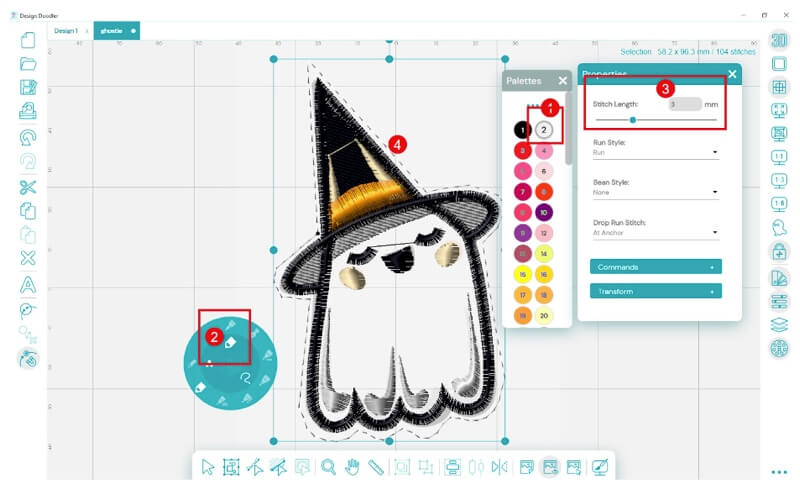 Design Doodler Ghost Feltie 9