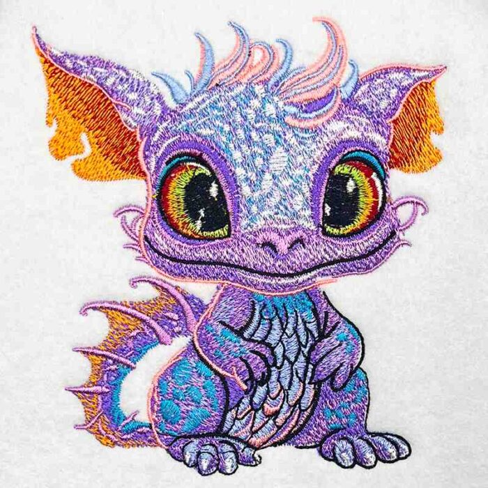 EL Baby Dragon 7 embroidery design