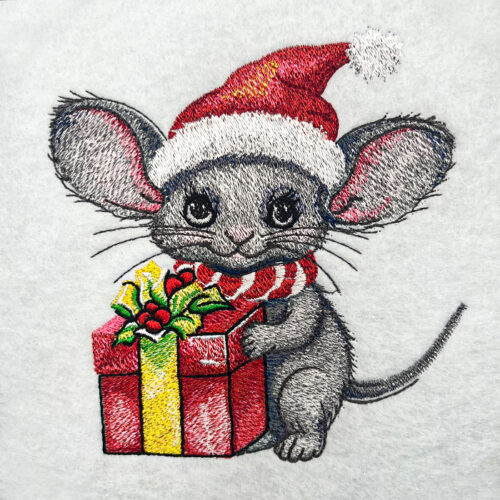 Santa Mouse 2 embroidery design