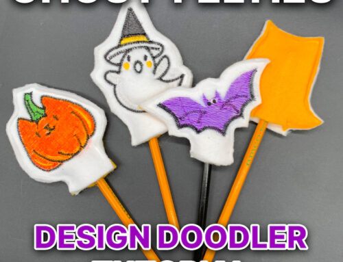 Step-by-Step Halloween Ghost Feltie Design Doodler Tutorial