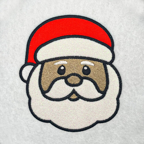 Santa applique embroidery design