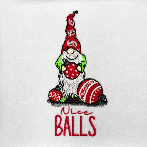 Nice balls embroidery design