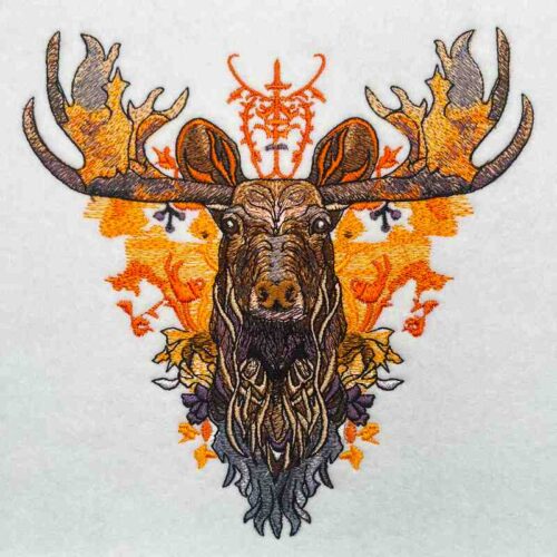 EL Moose 1 embroidery design