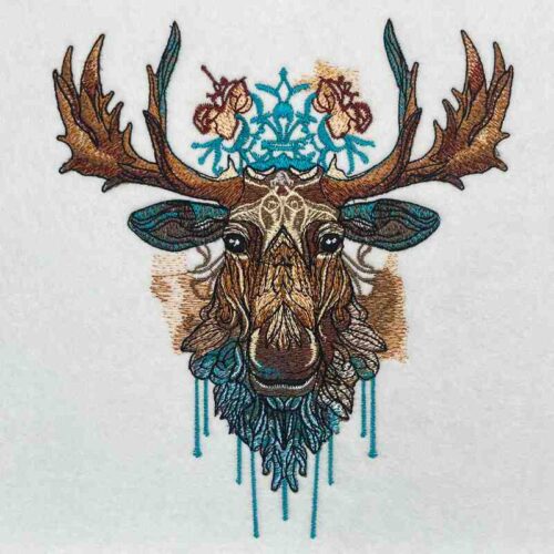 EL Moose 3 embroidery design