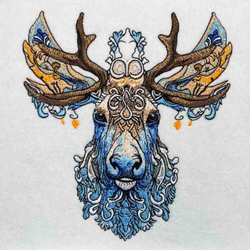 EL Moose 7 embroidery design