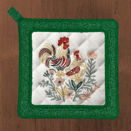 Trivet Roosters